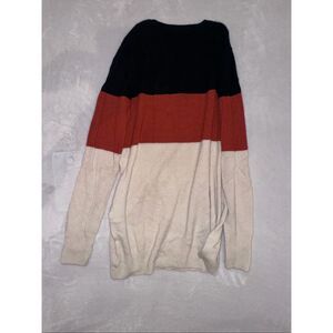 EQUIPMENT FEMME size XS cashmere sweater black orange cream